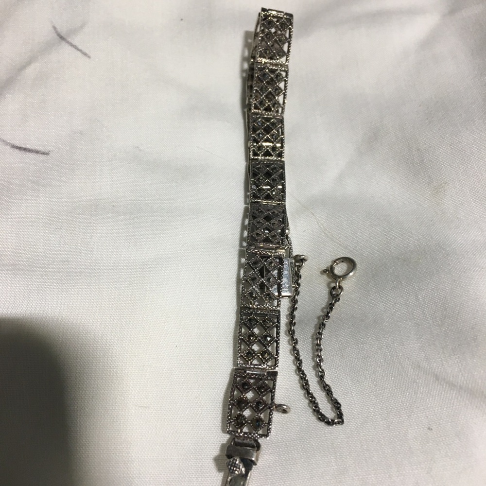 Vintage Sterling marcasite bracelet